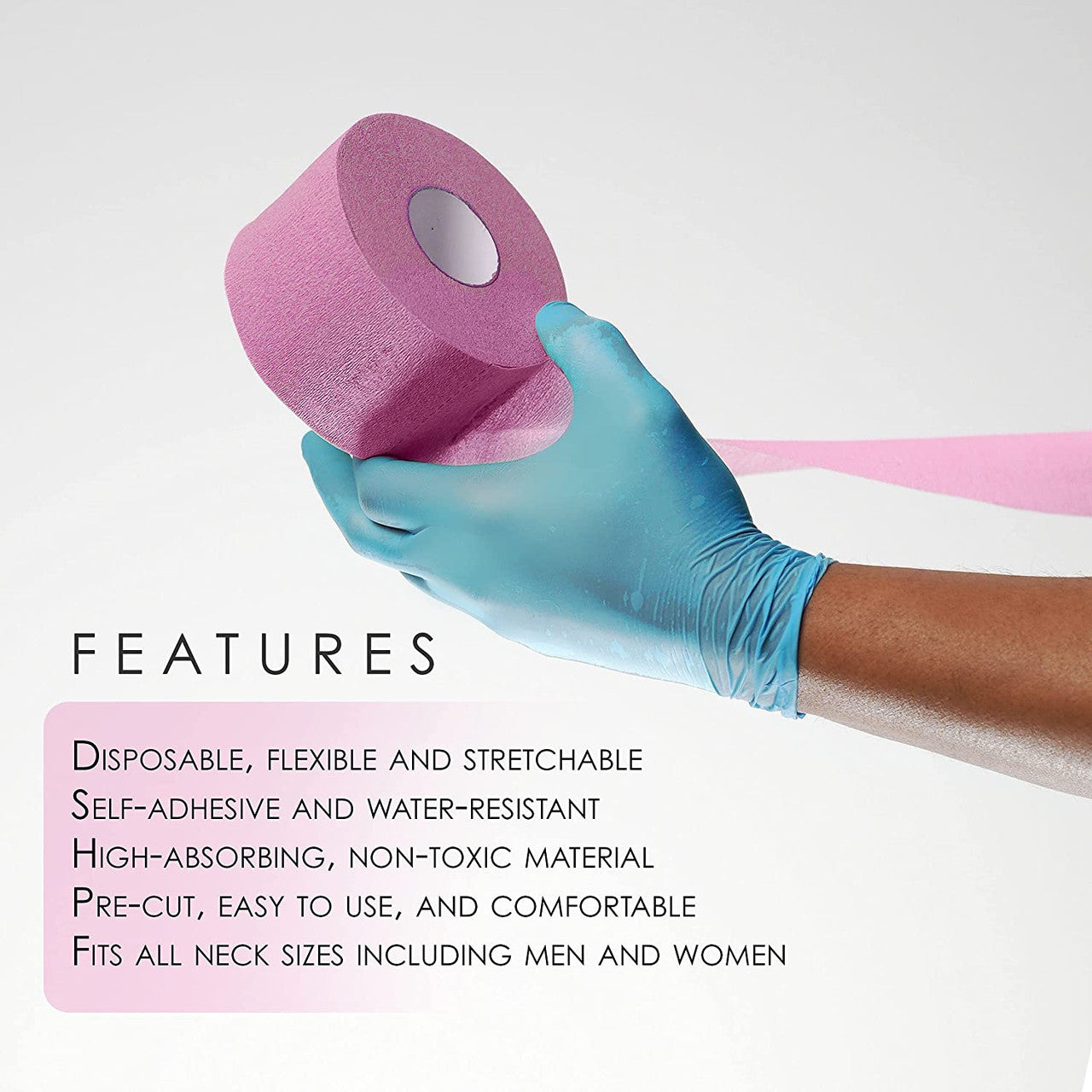LEVEL 3 Disposable and Flexible 5 Rolls Neck Strips (100each)