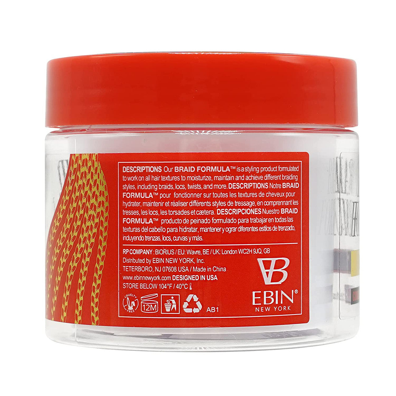 Ebin New York Braid Formula Conditioning Gel (Medium Hold)