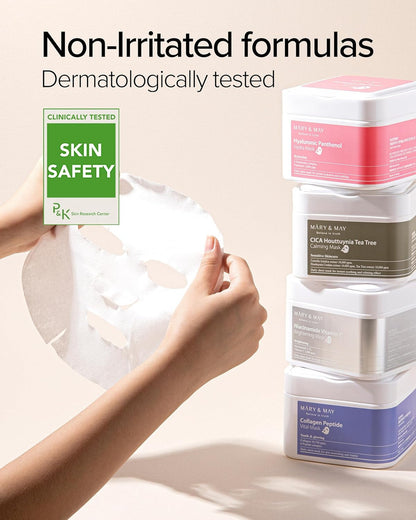MARY & MAY Hyaluronic Panthenol Hydra Mask (30Sheets)