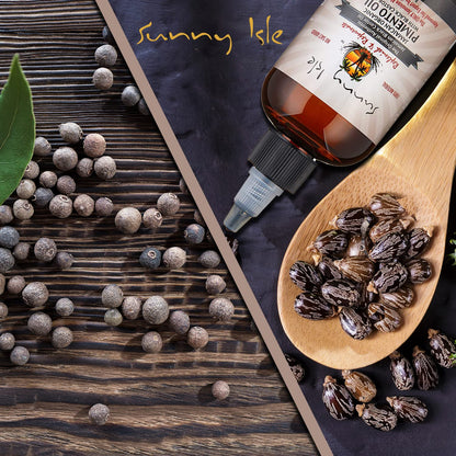 Sunny Isle Jamaican Black Castor Oil - Pimento Oil (4oz)