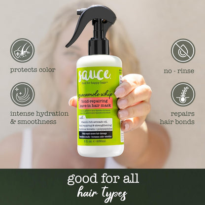 SAUCE BEAUTY Guacamole Bond-Repairing Leave-In Hair Mask Spray (8oz)
