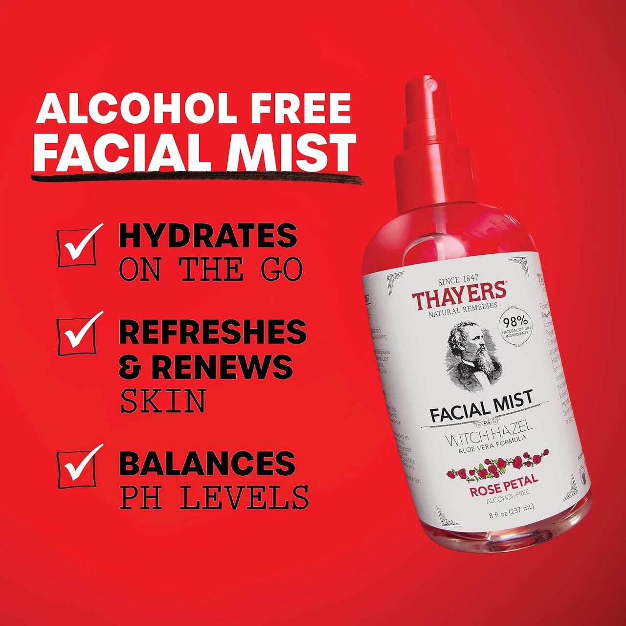 THAYERS Alcohol-Free Witch Hazel Facial Mist Toner