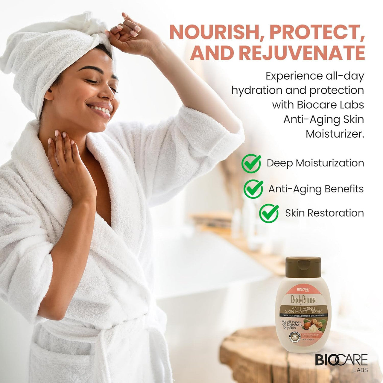 Biocare Body Butter with Cocoa Butter & Shea Butter (8oz)