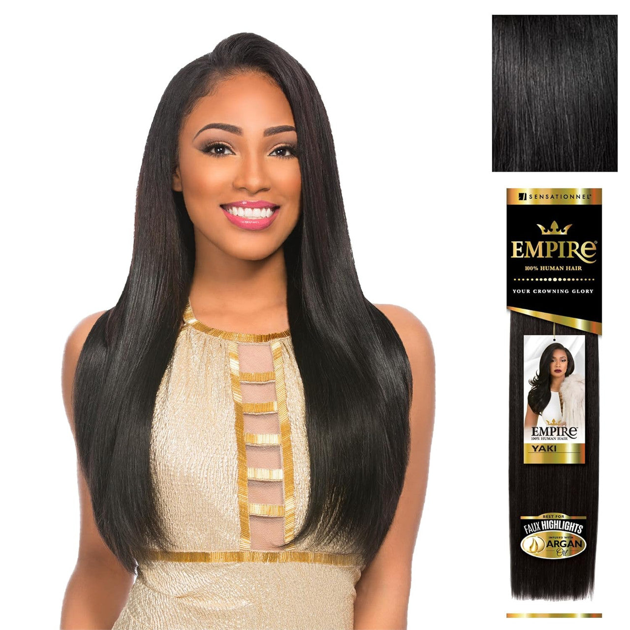 SENSATIONNEL 100% Human Hair Empire Yaki