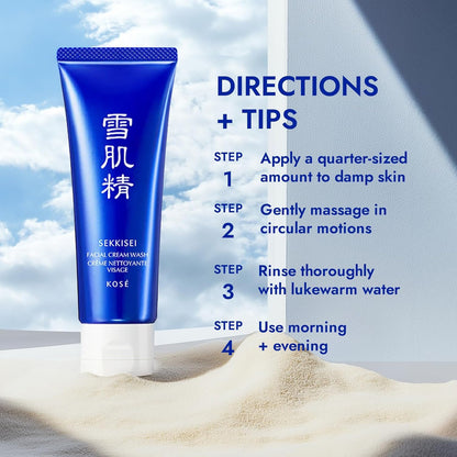 KOSE SEKKISEI Facial Cream Wash (4.58 oz)