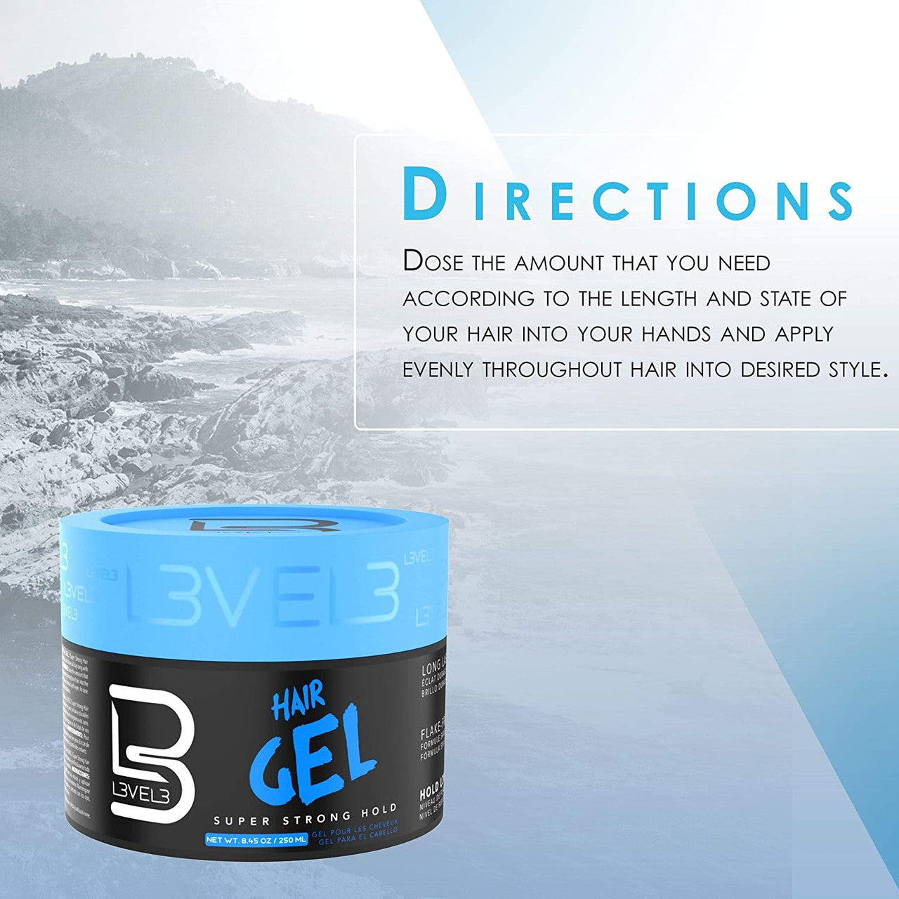 LEVEL3  Super Strong Hold Hair Gel