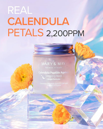 MARY & MAY Vegan Calendula Peptide Ageless Sleeping Mask (3.7oz)