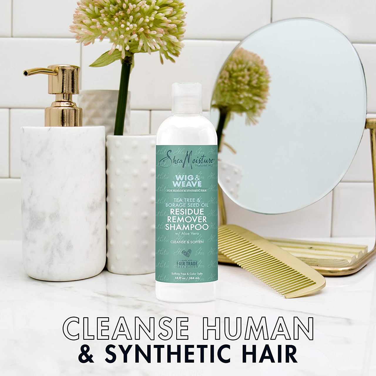 Shea Moisture Wig & Weave Tea Tree & Borage Seed Oil Residue Remover Shampoo