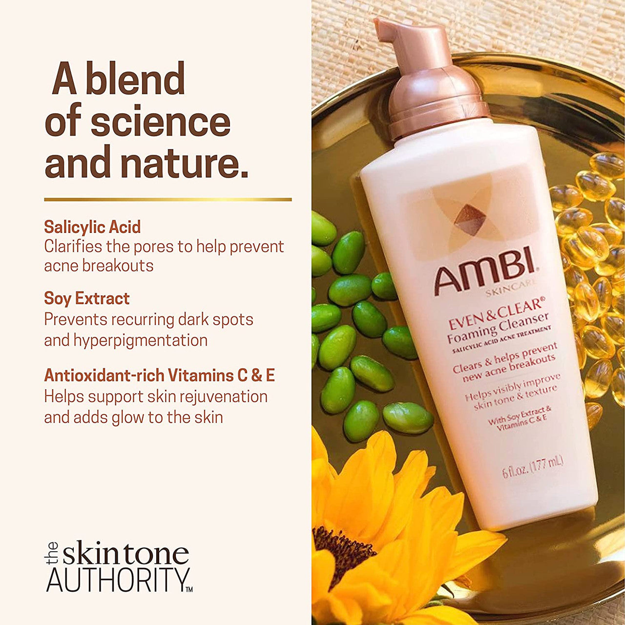 Ambi Even and Clear Foaming Cleanser (6oz)