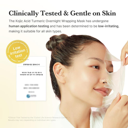 MEDICUBE Kojic Acid Turmeric Overnight Wrapping Peel Off Mask (2.53 oz)