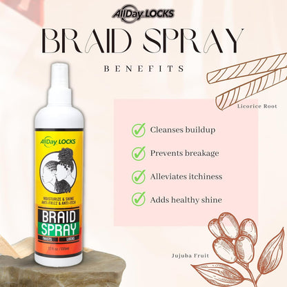 AllDay Locks Braid Spray (12 oz)