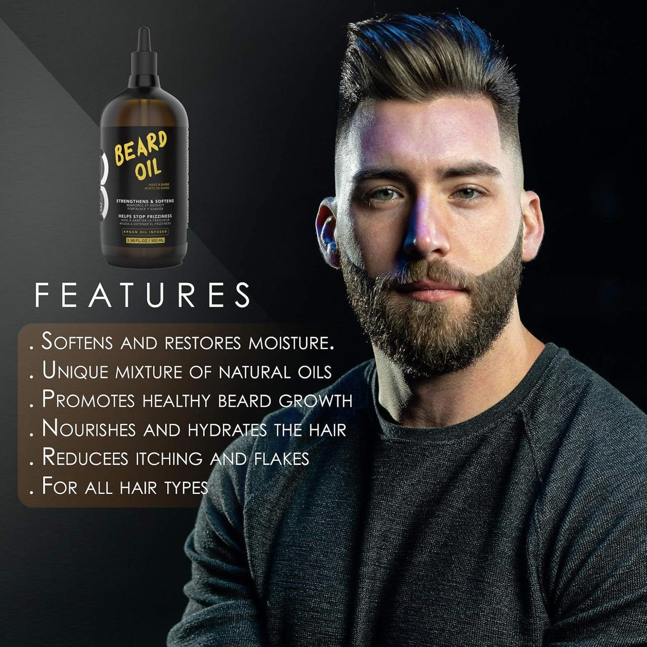 L3VEL3 Beard Oil (3.38oz)