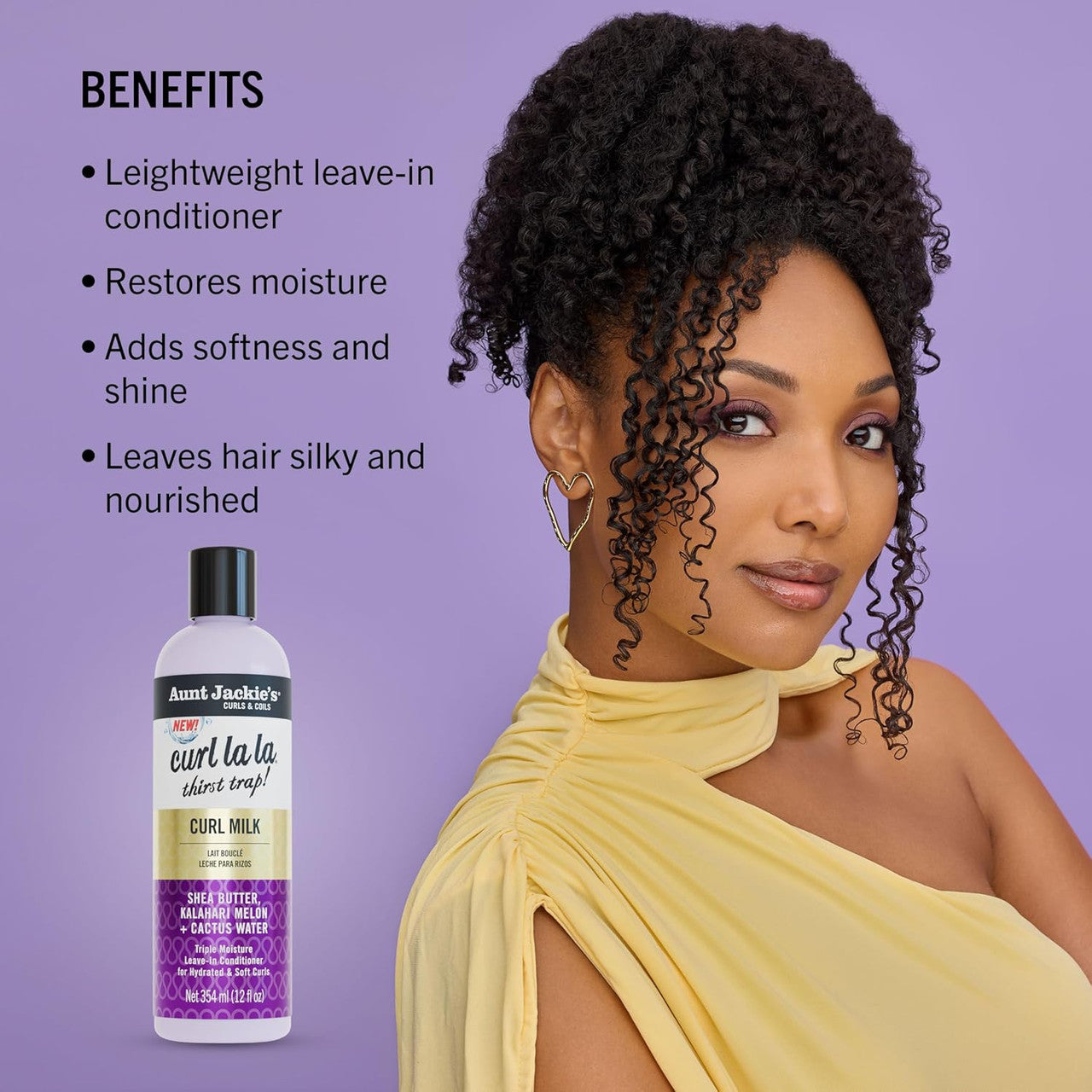 Aunt Jackie's Curl La La Curl Milk Leave-In Conditioner (12oz)