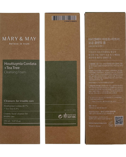 MARY & MAY Houttuynia Cordata Tea Tree Deep Clean Foam (5.07oz)