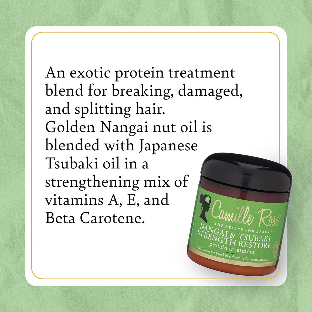 Camille Rose Nangai & Tsubaki Strength Restore Protein Hair Treatment