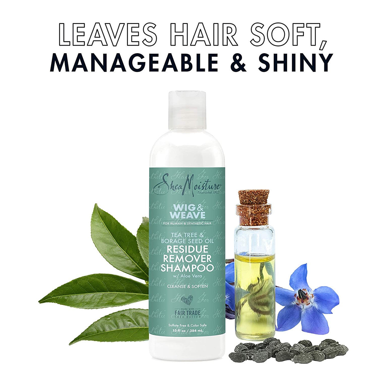 Shea Moisture Wig & Weave Tea Tree & Borage Seed Oil Residue Remover Shampoo