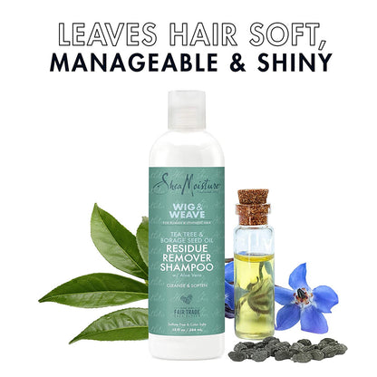 Shea Moisture Wig & Weave Tea Tree & Borage Seed Oil Residue Remover Shampoo
