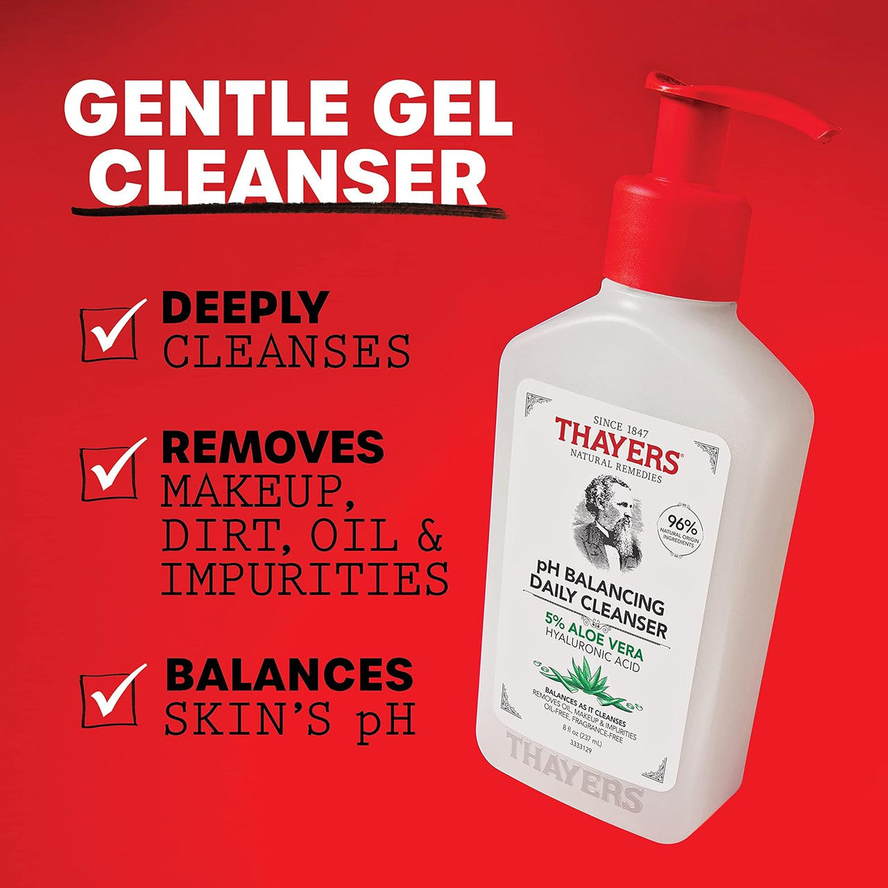 THAYERS pH Balancing Daily Cleanser (8oz)