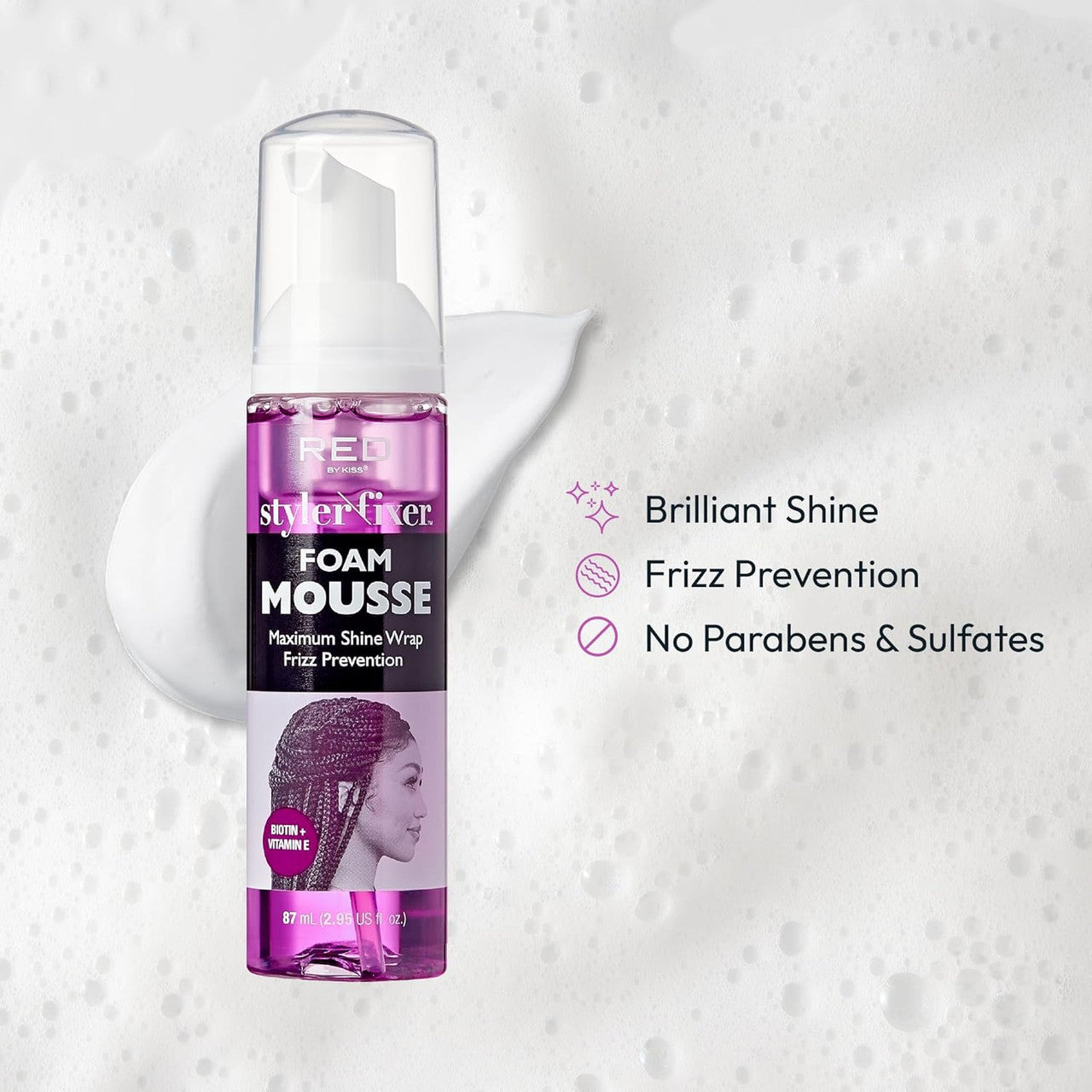 RED Styler Fixer Maximum Shine Wrap Form Mousse