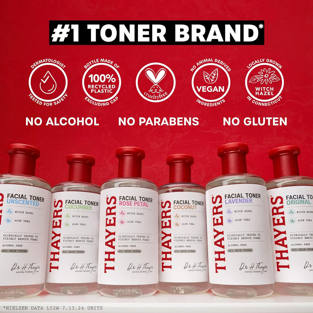 THAYERS Alcohol-Free Witch Hazel Facial Toner (12oz)