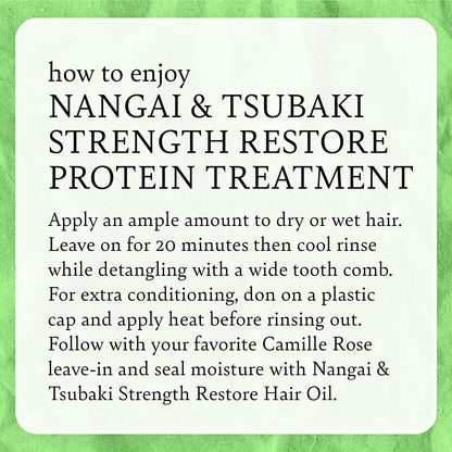 Camille Rose Nangai & Tsubaki Strength Restore Protein Hair Treatment
