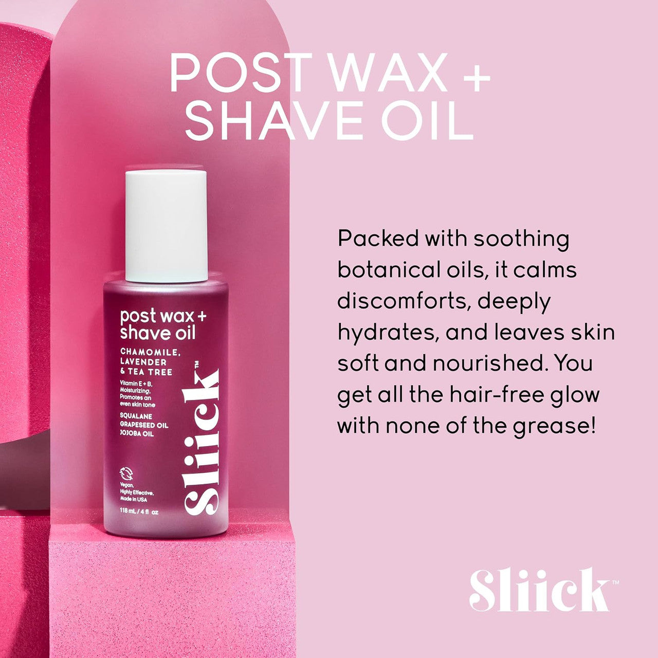 SLIICK Post Wax + Shave Oil (4oz) - product image 5