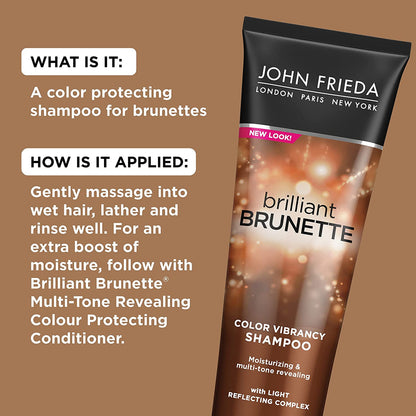 John Frieda Brilliant Brunette Color Vibrancy Multi-Tone Shampoo