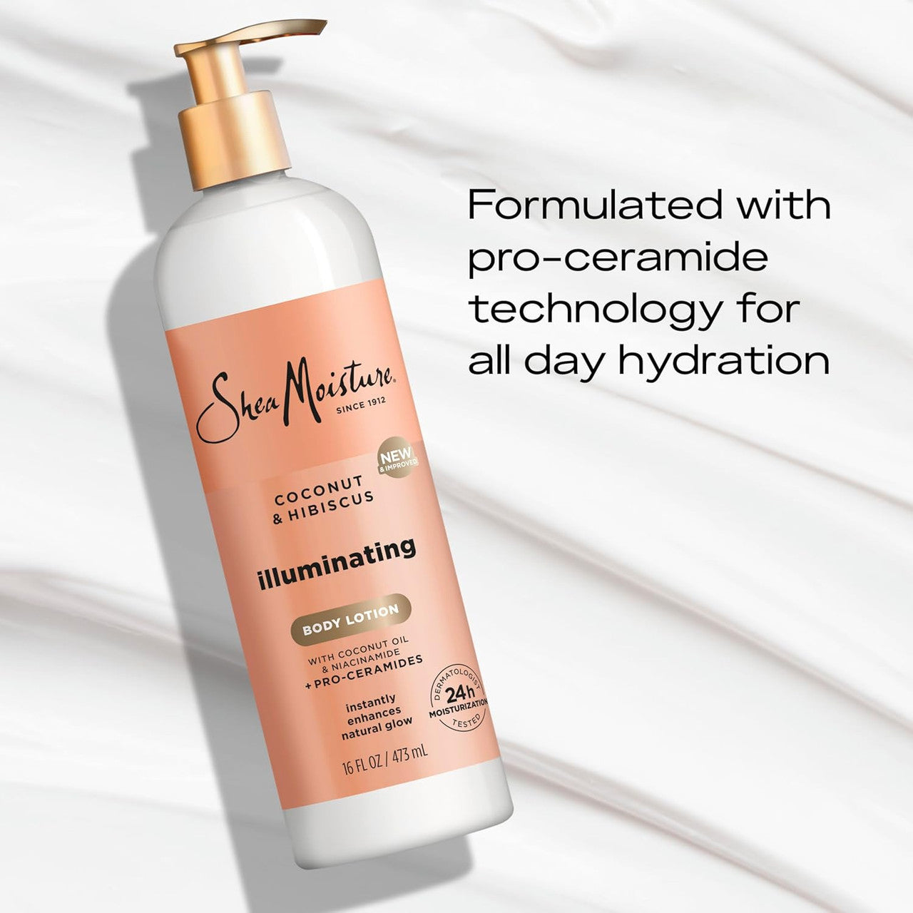 SheaMoisture Coconut & Hibiscus Illuminating Body Lotion (16oz)