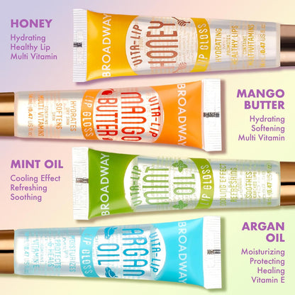 Ruby Kisses Broadway Vita-Lip Moisturizing & Super Shiny Clear Lip Gloss