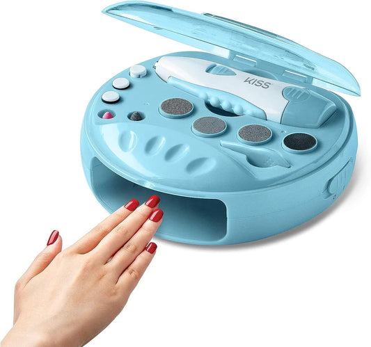 KISS New York Deluxe All-In-One Nail Care Kit Power File X Nail Dryer