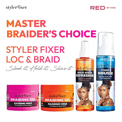 RED Styler Fixer Braiding Gel – Maximum Hold