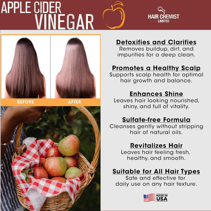 HAIR CHEMIST Apple Cider Vinegar Clarifying Shampoo (33oz)