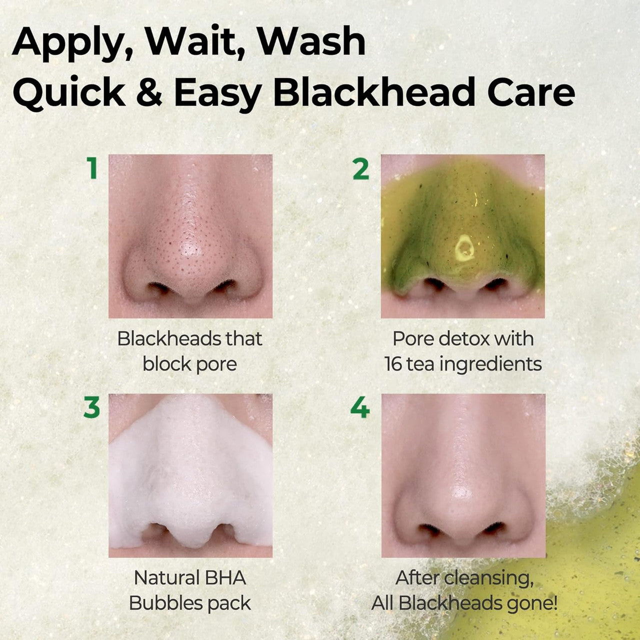 SOME BY MI Bye Bye Blackhead 30 Days Miracle Green Tea Tox Bubble Cleanser (4.23 oz)