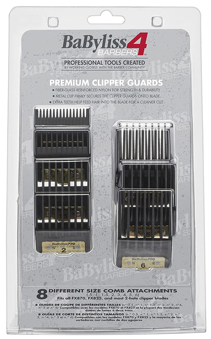 BaBylissPRO 8pc Premium Clipper Guard Set (FXCPCG)