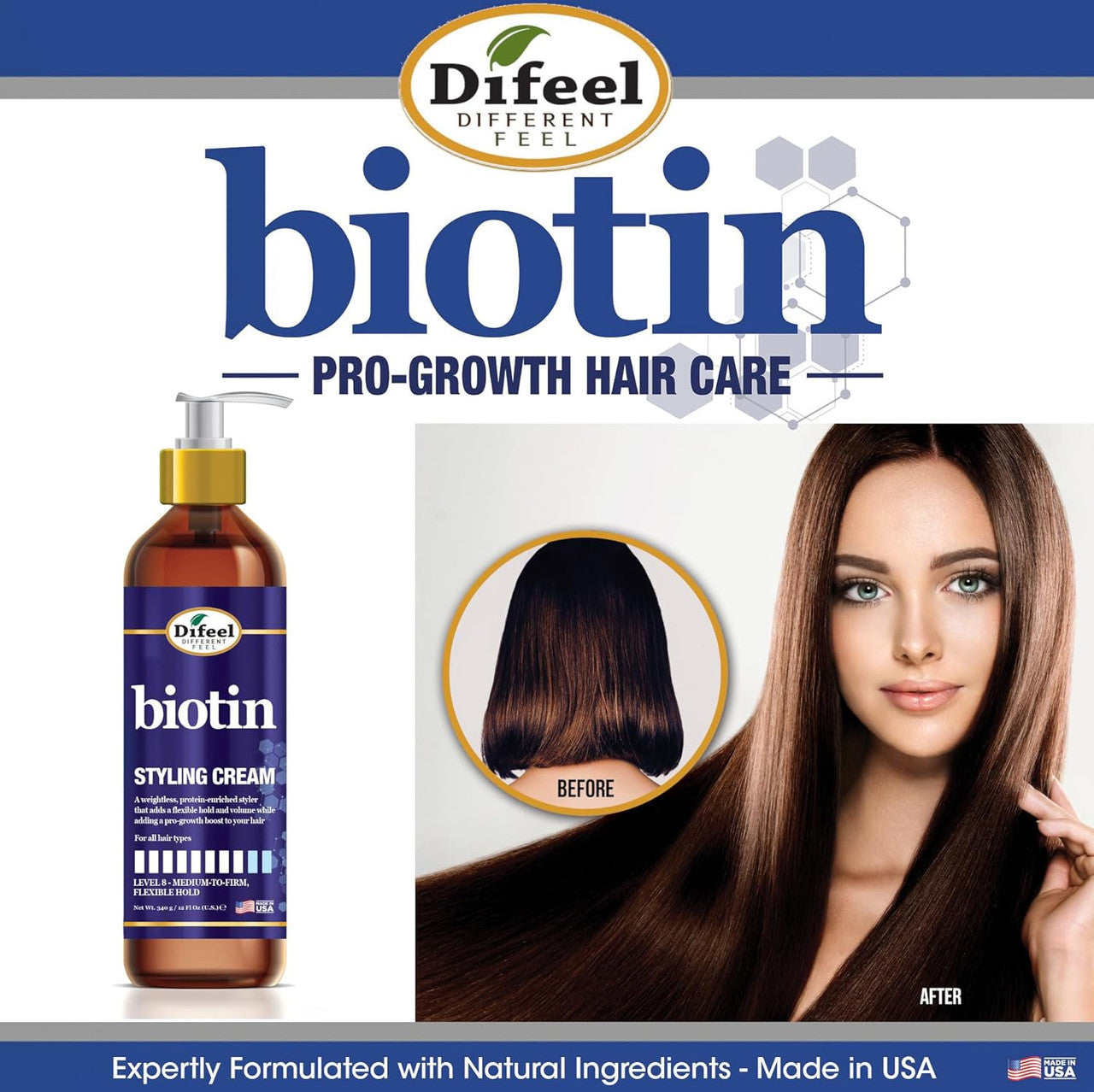 DIFEEL Biotin Styling Cream (12oz)
