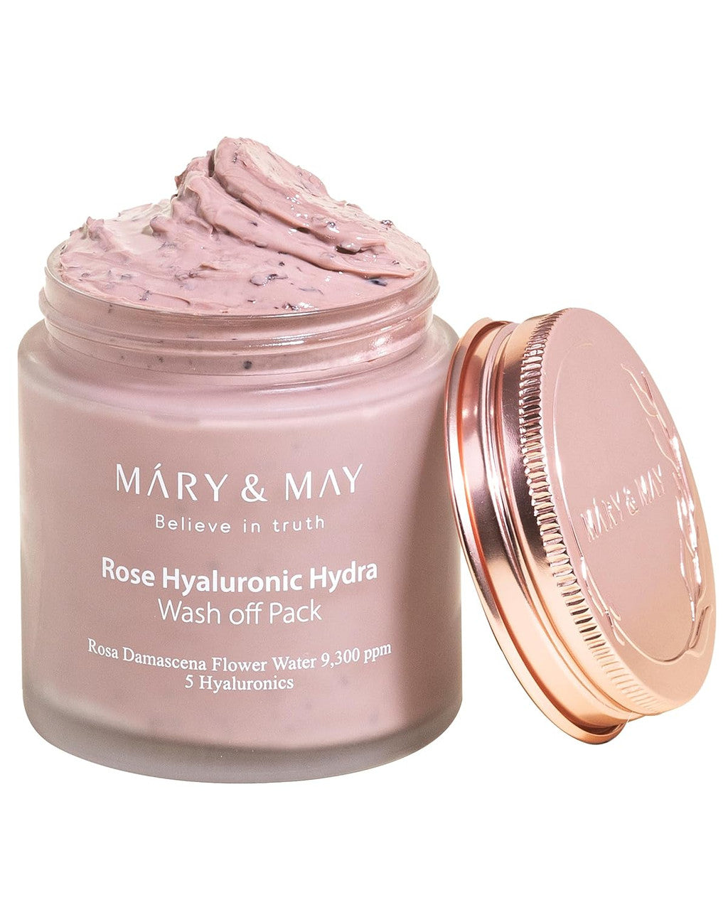 MARY & MAY Vegan Rose Hyaluronic Hydra Wash Off Mask Pack (4.4oz)