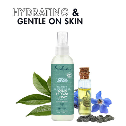 Shea Moisture Wig & Weave Tea Tree & Borage Seed Oil Bond Release Hair Spray