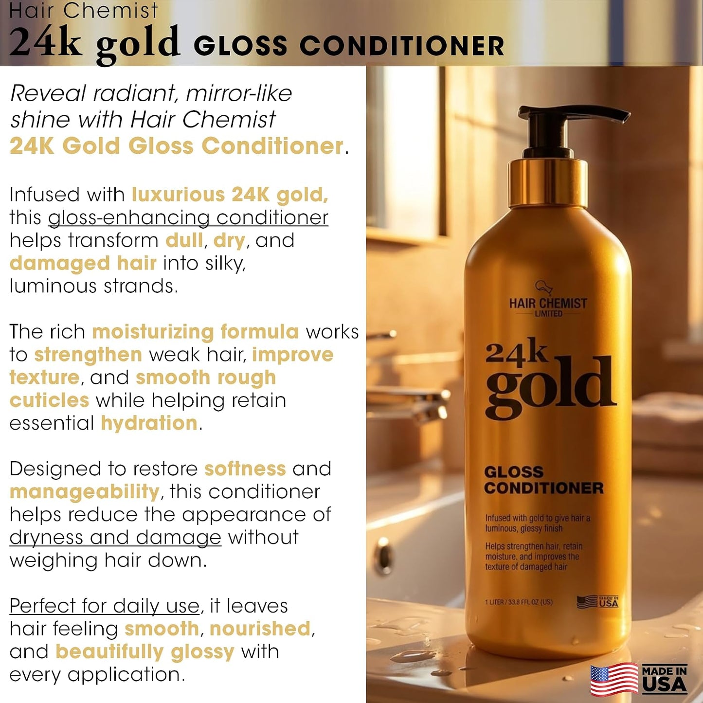 HAIR CHEMIST 24k Gold Gloss Conditioner
