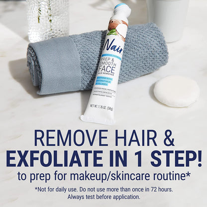 Nair Prep and Smooth Face with Coconut Milk