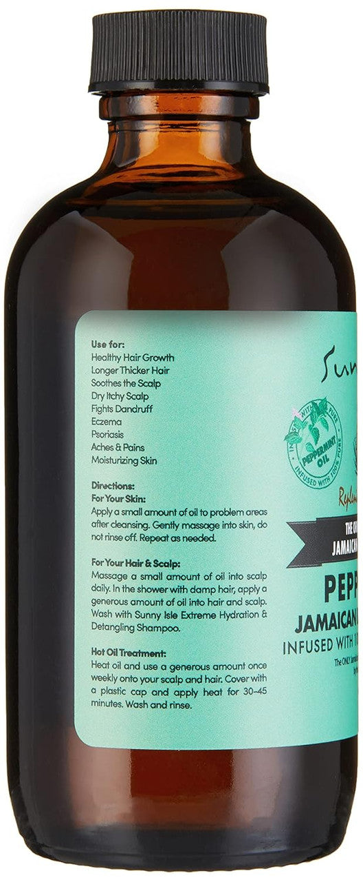 Sunny Isle Jamaican Black Castor Oil - Peppermint (4oz)