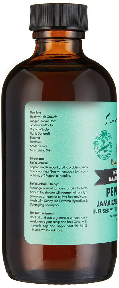 Sunny Isle Jamaican Black Castor Oil - Peppermint (4oz)