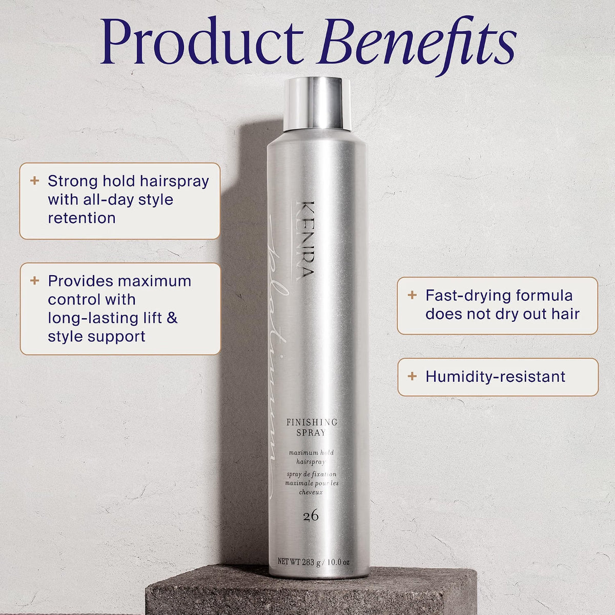 KENRA Professional Finishing Spray 26 Maximum Hold Hairspray (10oz)
