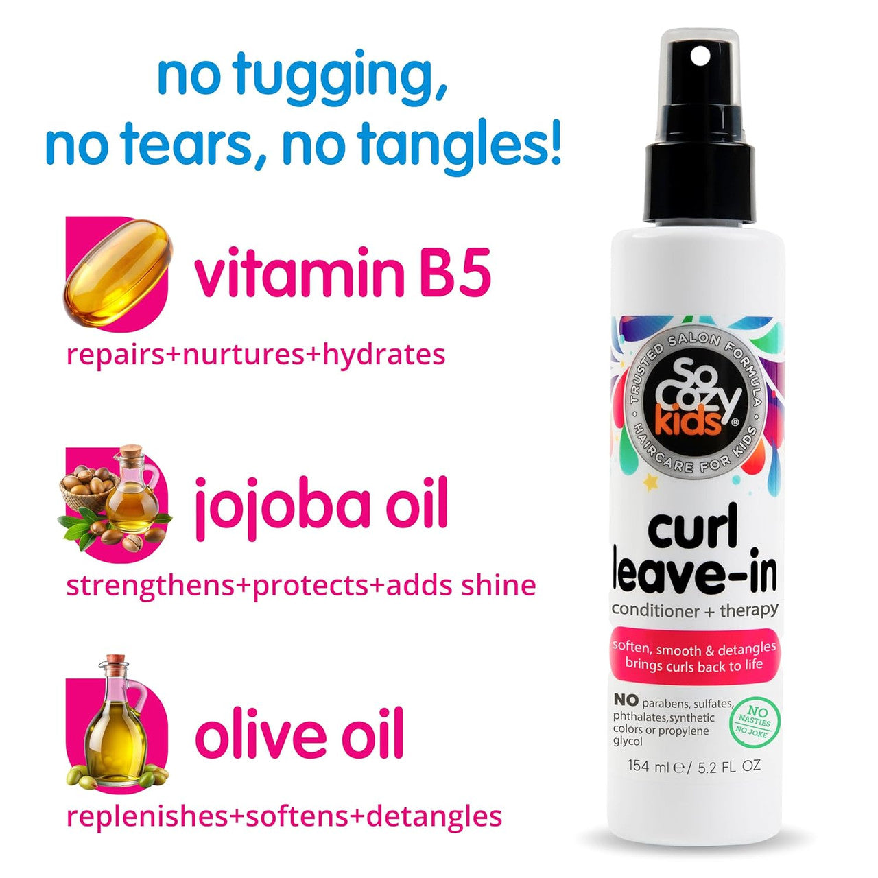SO COZY Kids Curl Leave-in Conditioner Spray (5.2oz)