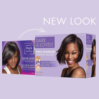 Dark and Lovely Healthy Gloss 5 Moisturizing No-Lye Relaxer [Super]