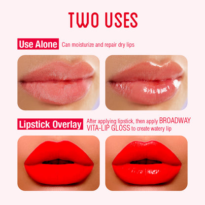 Ruby Kisses Broadway Vita-Lip Moisturizing & Super Shiny Clear Lip Gloss