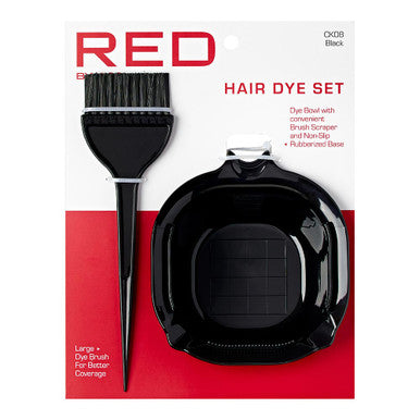 RED  Dye Bowl with Dye Brush