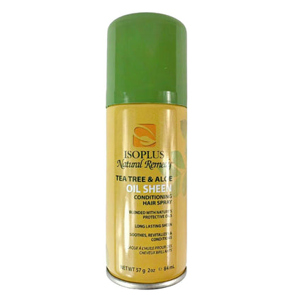 ISOPLUS Natural Remedy Tea Tree & Aloe Vera Oil Sheen Conditioning Hair Spray