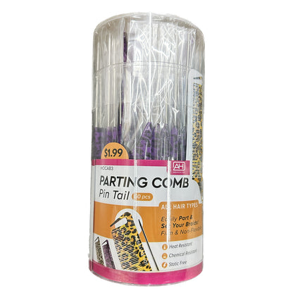 ABSOLUTE Pin Tail Parting Comb – 60pc (1 Pack)