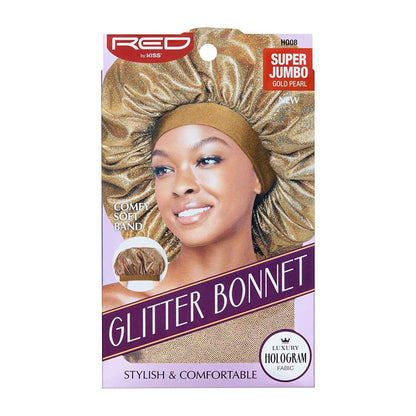 RED Glitter Bonnet