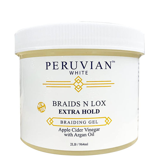 Peruvian White Braids N Lox Braiding Gel with Argan Oil (2LB)